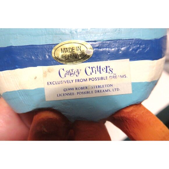 Cagey Critters Fat Orange Cat Figurine • Possible Dreams • 1998 Pre-Owned - Picture 5 of 5